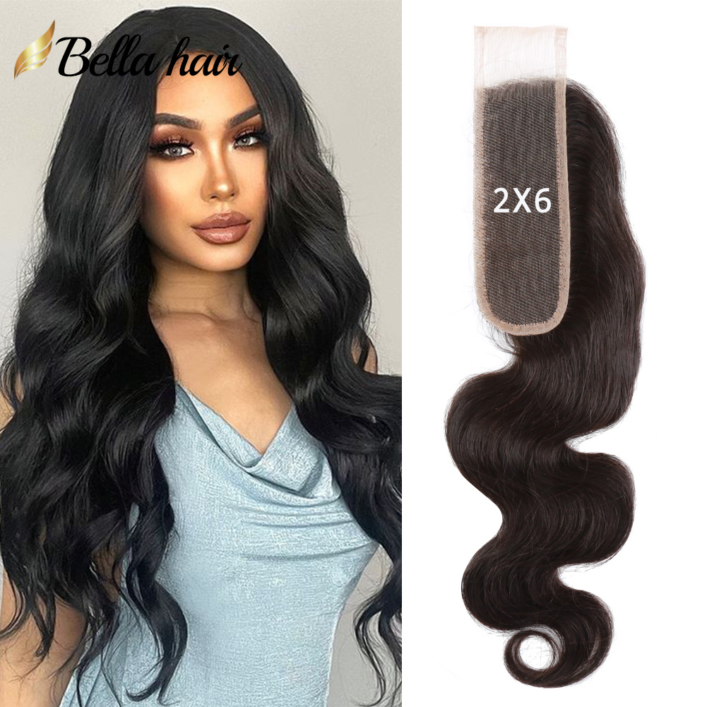 SALE HD Swiss 2x6 Lace Closure Body Wave Remy Human Hair Wavy Lace Closures with Baby Hair Free Part Silky Straight Curl Deep Waves Natural Look