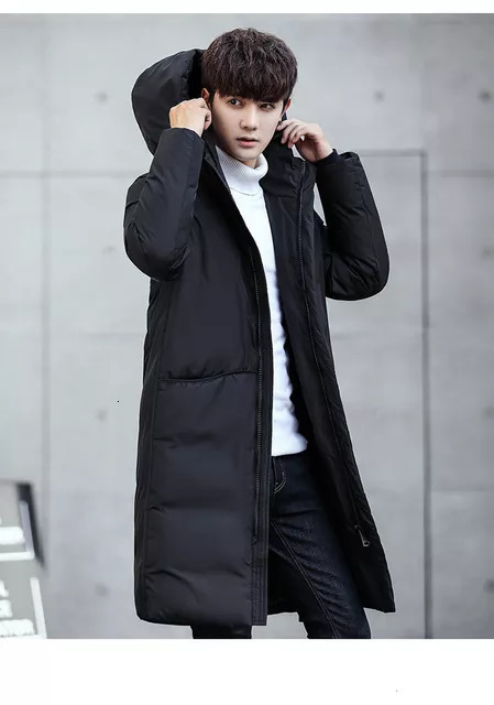 Men s Down Parkas Long jacket Coat Hooded Overcoat Male Solid Color Black Winter Warm Outerwear 221208
Men s Down Parkas Long jacket Coat Hooded Overcoat Male Solid Color Black Winter Warm Outerwear 221208