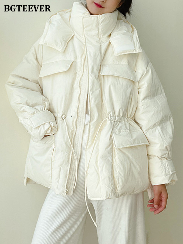 Women s Down Parkas BGTEEVER Winter Thicken Warm Hooded Women Long Sleeve Zippers Coats Female Elastic Waist Jacket 221208, White
Women s Down Parkas BGTEEVER Winter Thicken Warm Hooded Women Long Sleeve Zippers Coats Female Elastic Waist Jacket 221208, White