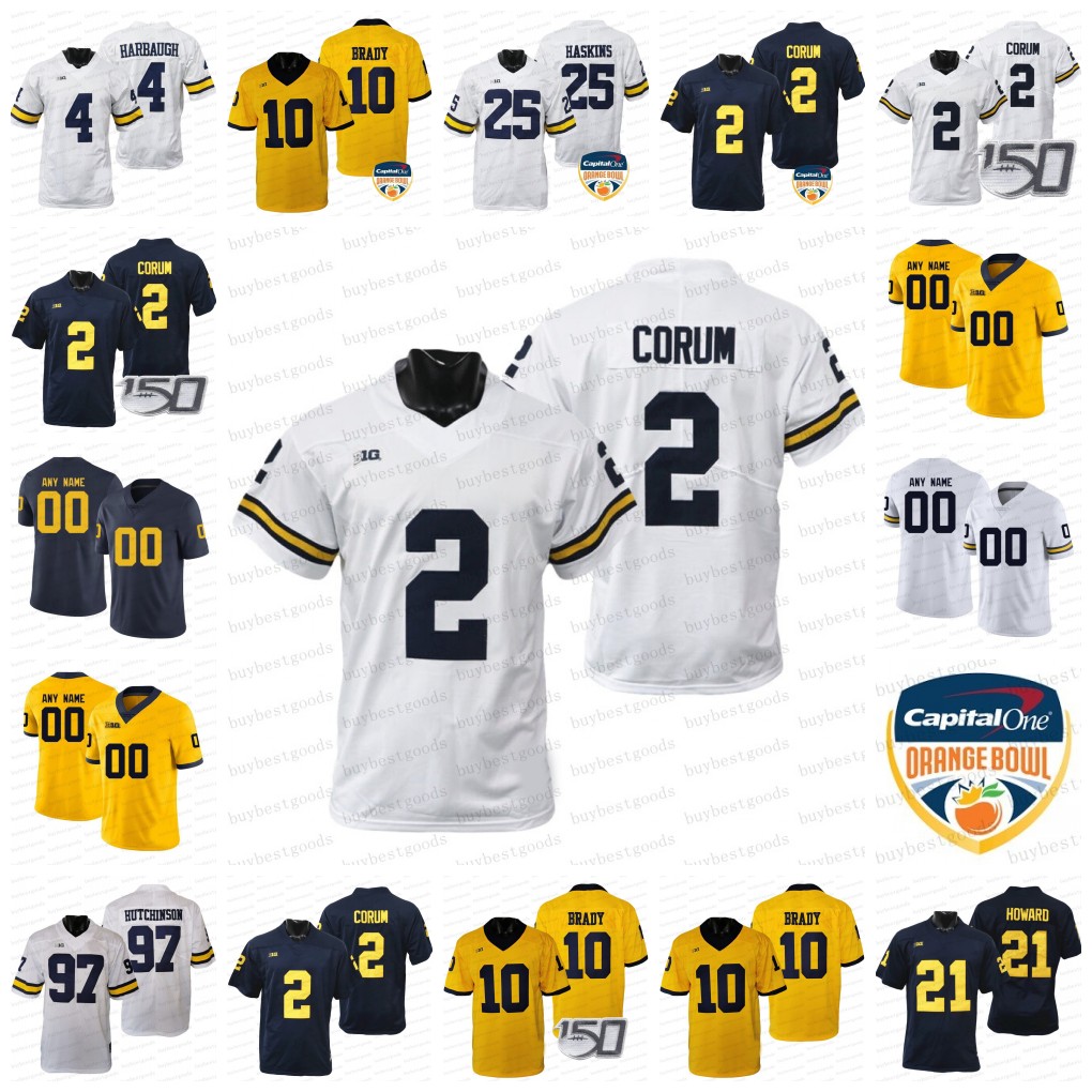 Michigan Football Jersey Cade McNamara Daylen Baldwin Roman Wilson Hassan Haskins Erick All Donovan Edwards J.J. McCarthy Aidan Hutchinson Charles Woodson, 12
Michigan Football Jersey Cade McNamara Daylen Baldwin Roman Wilson Hassan Haskins Erick All Donovan Edwards J.J. McCarthy Aidan Hutchinson Charles Woodson, 12
