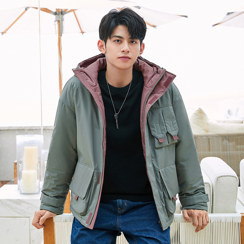 Men's Down Parkas SEMIR Winter Parkas Coat Thick Hooded Padded Jacket Trendy Overalls Korean For Man 221208, Grey
Men's Down Parkas SEMIR Winter Parkas Coat Thick Hooded Padded Jacket Trendy Overalls Korean For Man 221208, Grey