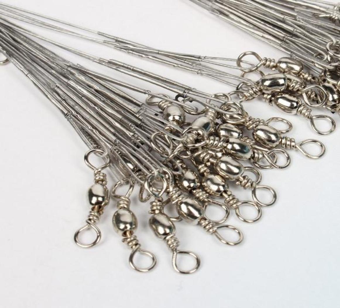60pcs Anti Bite Steel Fishing Line Wire Leader With Swivel Accessory Lead Core Leash Gadget T2P Braid3577333
60pcs Anti Bite Steel Fishing Line Wire Leader With Swivel Accessory Lead Core Leash Gadget T2P Braid3577333
