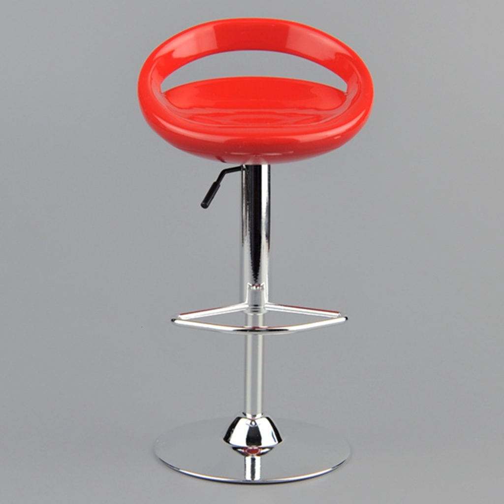 Kitchens Play Food MagiDeal 16 Scale Dollhouse Round Swivel Chair Pub Bar Stool Furniture Decor for 12 Inch Action Figure Dolls Acce Toy 6x14cm 221208