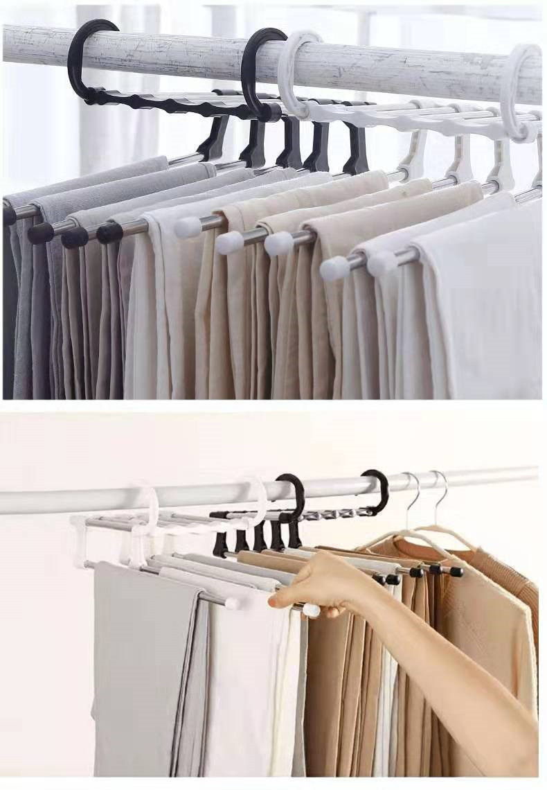 Multi-functional 5 in 1 Trouser Storage Rack Adjustable Pants Tie Storage Shelf Closet Organizer Stainless Steel Clothes Hanger
Multi-functional 5 in 1 Trouser Storage Rack Adjustable Pants Tie Storage Shelf Closet Organizer Stainless Steel Clothes Hanger