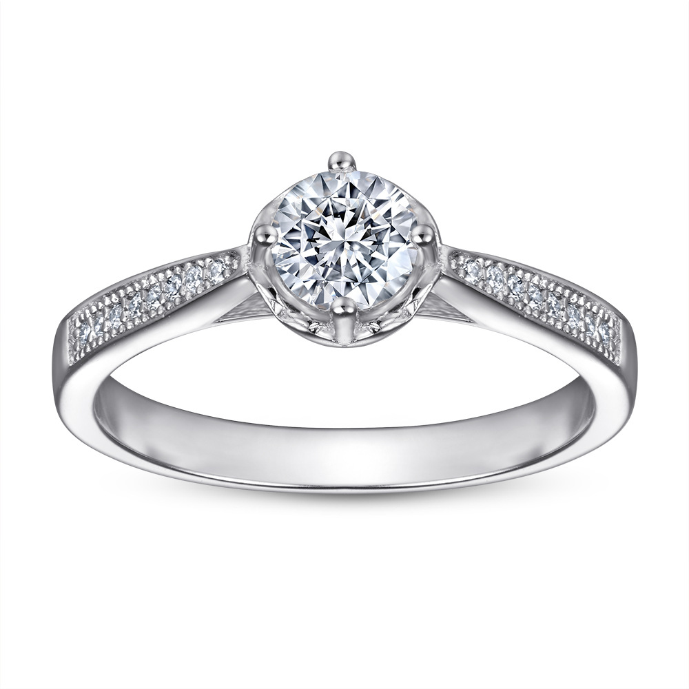 Wedding Accessories Pure Silver Engagement Rings Fadeless Single Round Diamond Birdal Ring Proposal Ring No Fading Ladies Jewelry TL-300
Wedding Accessories Pure Silver Engagement Rings Fadeless Single Round Diamond Birdal Ring Proposal Ring No Fading Ladies Jewelry TL-300