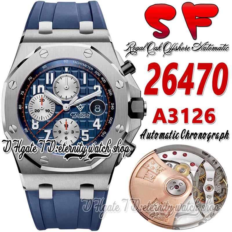 SF rsf26470 A3126 Chronograph Automatic Mens Watch 42mm Stainless Steel Case Blue Textured Dial Silver Subidial Rubber Strap 2022 Super Edition eternity Watches, Watch waterproof production cost
SF rsf26470 A3126 Chronograph Automatic Mens Watch 42mm Stainless Steel Case Blue Textured Dial Silver Subidial Rubber Strap 2022 Super Edition eternity Watches, Watch waterproof production cost