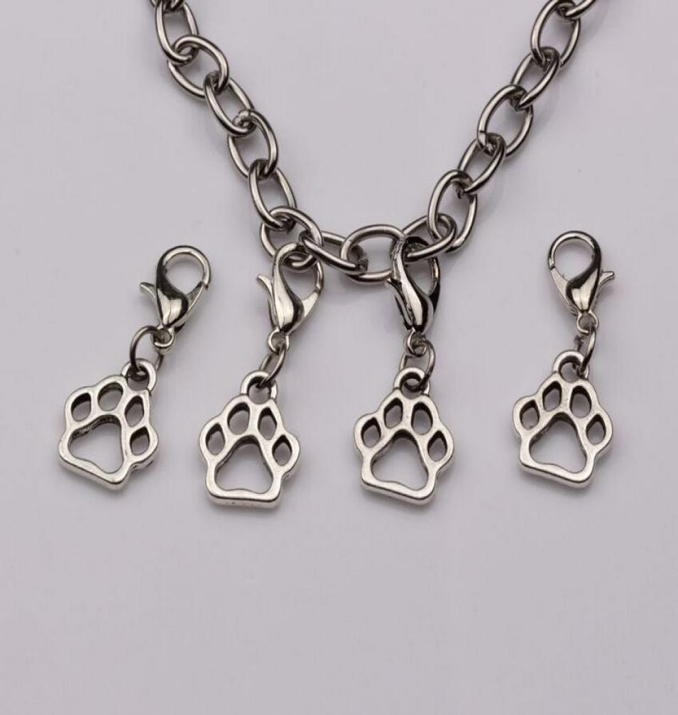 100pcslot Antique Silver 11x27mm Hollow Paw Print Lobster Clasp Charm Pendant DIY Jewelry Fit Bracelets Necklaces Jewelry Accesso5756755
100pcslot Antique Silver 11x27mm Hollow Paw Print Lobster Clasp Charm Pendant DIY Jewelry Fit Bracelets Necklaces Jewelry Accesso5756755