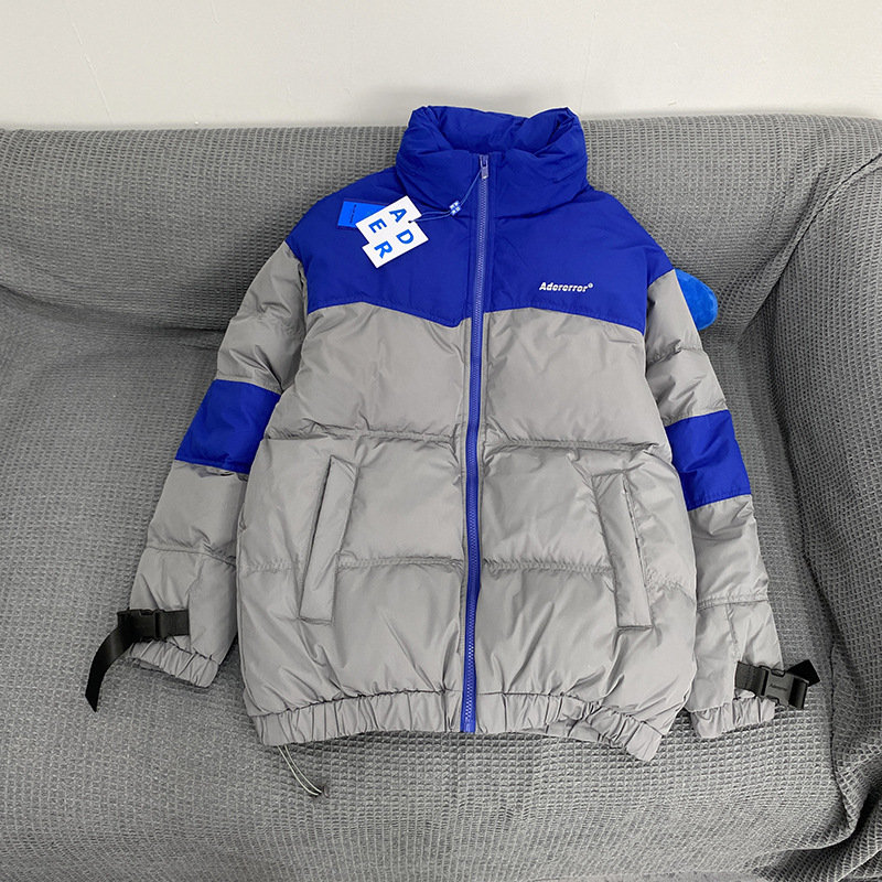 ADER ERROR Women's Down jacket for women in winter color contrast stitching fashion brand small number Korean version thickened short coat lovers