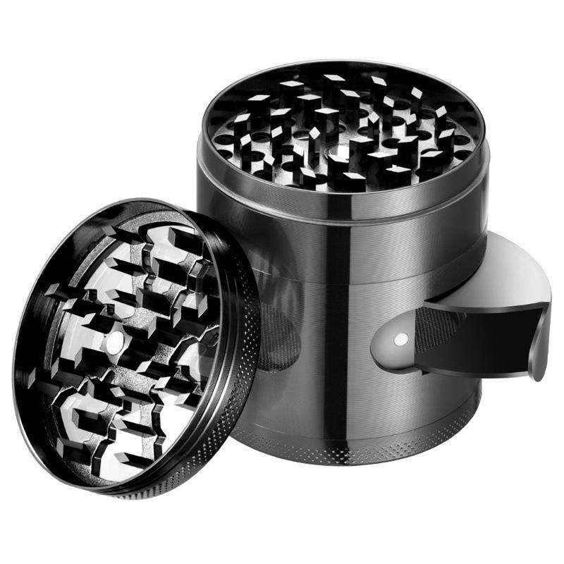 Herb grinder zinc alloy open skylight 60mm four-layer smoke grinder tobacco crusher pipe accessories
Herb grinder zinc alloy open skylight 60mm four-layer smoke grinder tobacco crusher pipe accessories