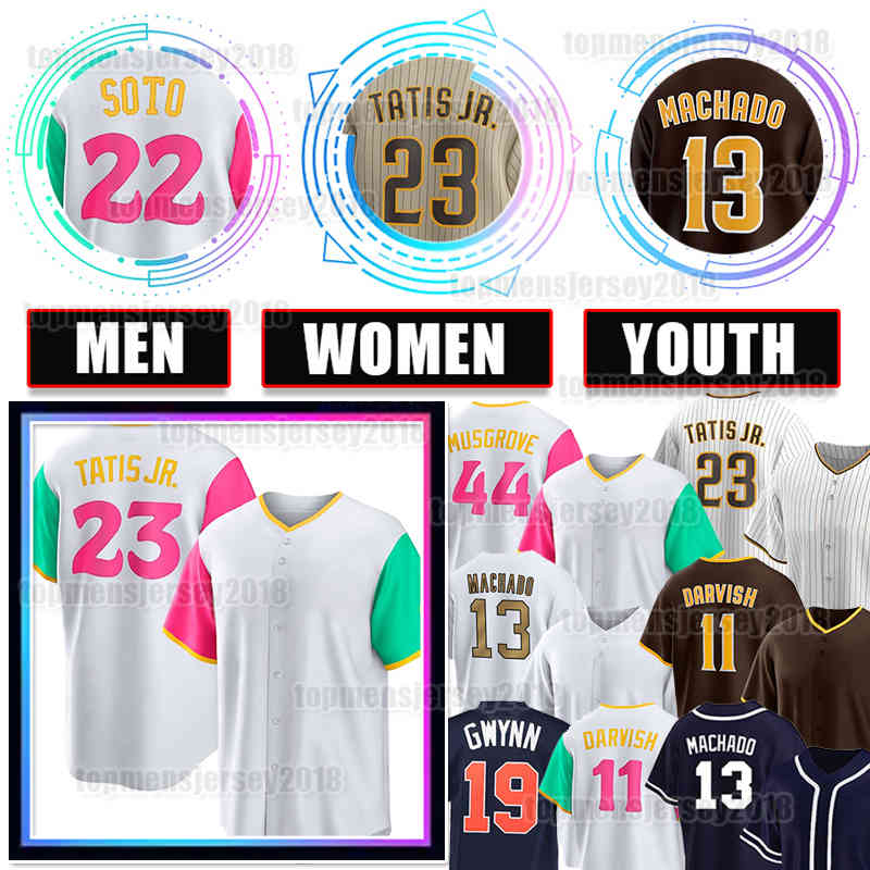 23 Fernando Tatis Jr. Jerseys Xander Bogaerts Baseball Juan Soto Manny Machado Padres Tony Gwynn Yu Darvish Joe Musgrove Ha-Seong Kim Josh Hader Jake Cronenworth Snell, Women s-xxl {jiaoshi}
23 Fernando Tatis Jr. Jerseys Xander Bogaerts Baseball Juan Soto Manny Machado Padres Tony Gwynn Yu Darvish Joe Musgrove Ha-Seong Kim Josh Hader Jake Cronenworth Snell, Women s-xxl {jiaoshi}