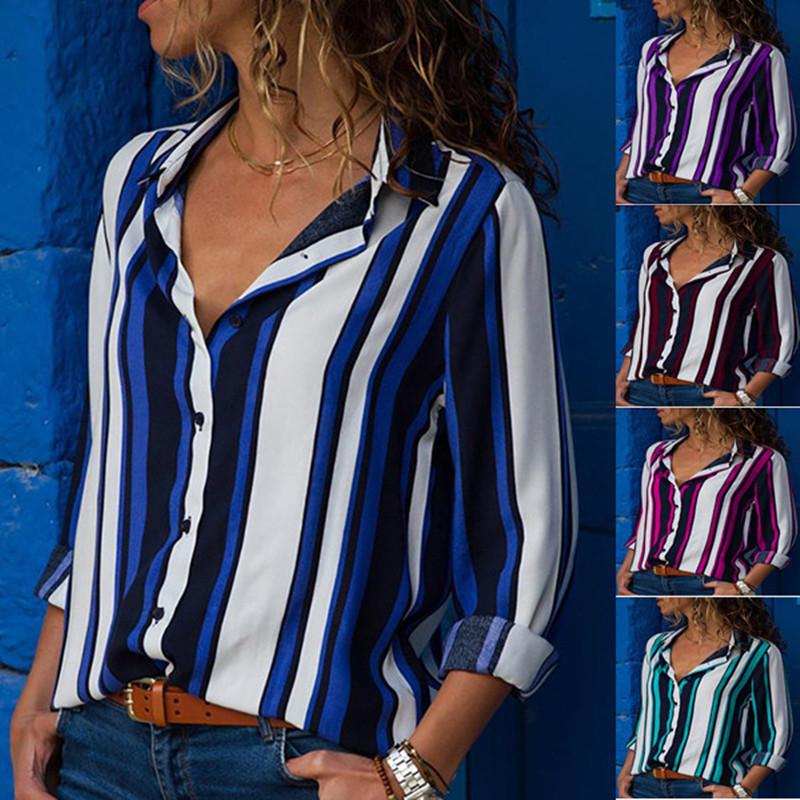 Women' Blouses & Shirts Blouse Women Lapel Chiffon Shirt Cardigan Fashion Stripe Splicing Single-breasted Long Sleeve Spring Autumn Slender, Green
Women' Blouses & Shirts Blouse Women Lapel Chiffon Shirt Cardigan Fashion Stripe Splicing Single-breasted Long Sleeve Spring Autumn Slender, Green