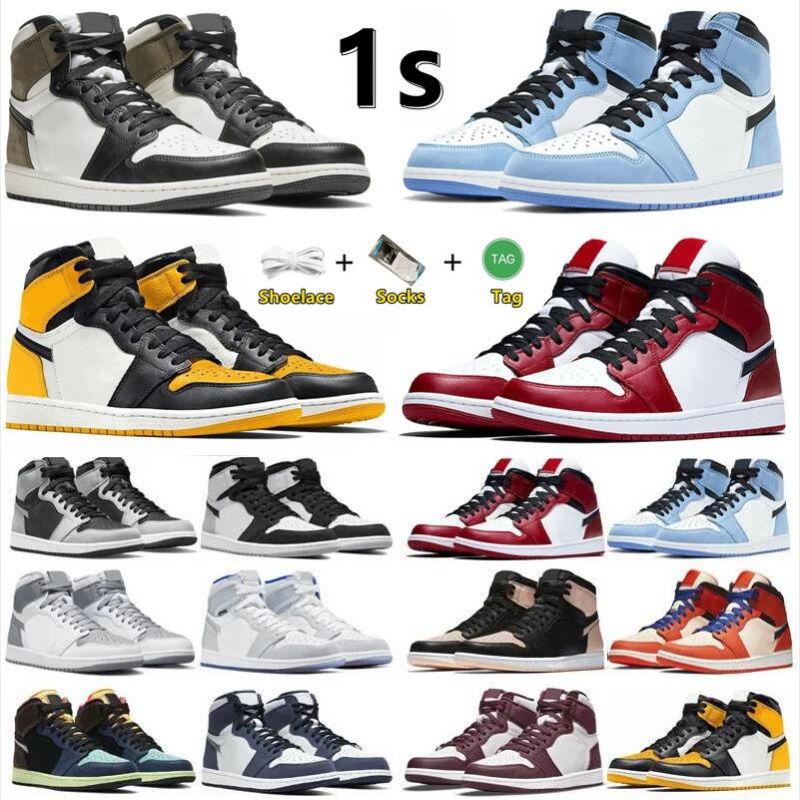 Basketball Shoes Women Men Jumpman 1 1s University Blue Hyper Royal Python Shadow 2.0 Obsidian Dark Mocha Chicago Sports Trainers Sneakers Clear, Socks
Basketball Shoes Women Men Jumpman 1 1s University Blue Hyper Royal Python Shadow 2.0 Obsidian Dark Mocha Chicago Sports Trainers Sneakers Clear, Socks