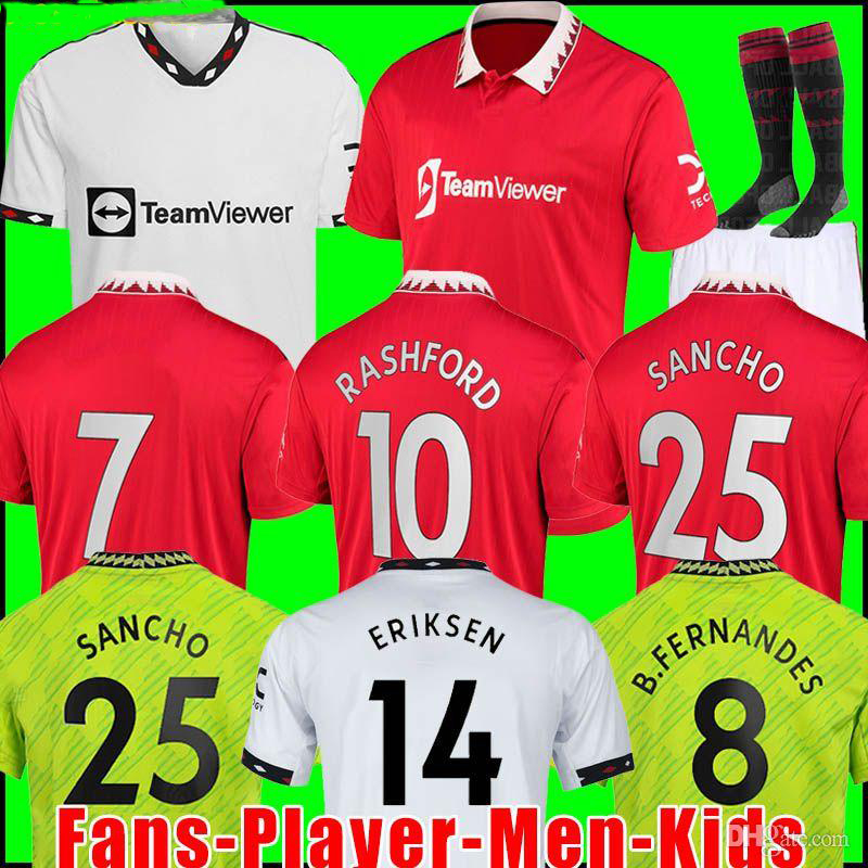 SANCHO RASHFORD soccer jerseys 22 23 B. FERNANDES 2022 2023 fans player version MARTIAL ERIKSEN SHAW MARTINEZ football shirt men kids kit uniforms, 22/23 men third player version
SANCHO RASHFORD soccer jerseys 22 23 B. FERNANDES 2022 2023 fans player version MARTIAL ERIKSEN SHAW MARTINEZ football shirt men kids kit uniforms, 22/23 men third player version