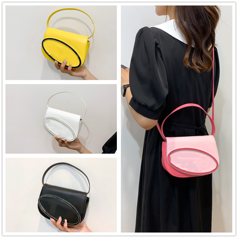 Half Round Denim Crossbody Bags Luxury Designer Women Shoulder Bag Ladies Small Flap PU Top-handle Handbag and Purses, Black
Half Round Denim Crossbody Bags Luxury Designer Women Shoulder Bag Ladies Small Flap PU Top-handle Handbag and Purses, Black