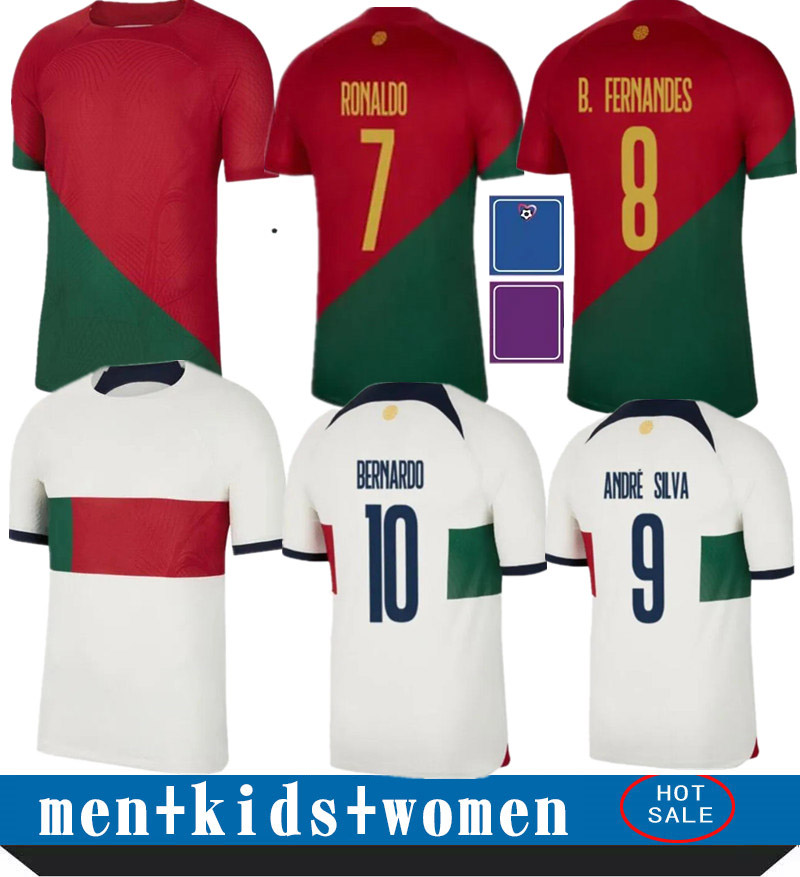 22 Portuguesa JOAO FELIX soccer jerseys RUBEN NEVES BERNARDO BRUNO RONALDOs FERNANDES Portugieser 2022 2023 Portuguese football shirt Kids kit Men women sets, White
22 Portuguesa JOAO FELIX soccer jerseys RUBEN NEVES BERNARDO BRUNO RONALDOs FERNANDES Portugieser 2022 2023 Portuguese football shirt Kids kit Men women sets, White