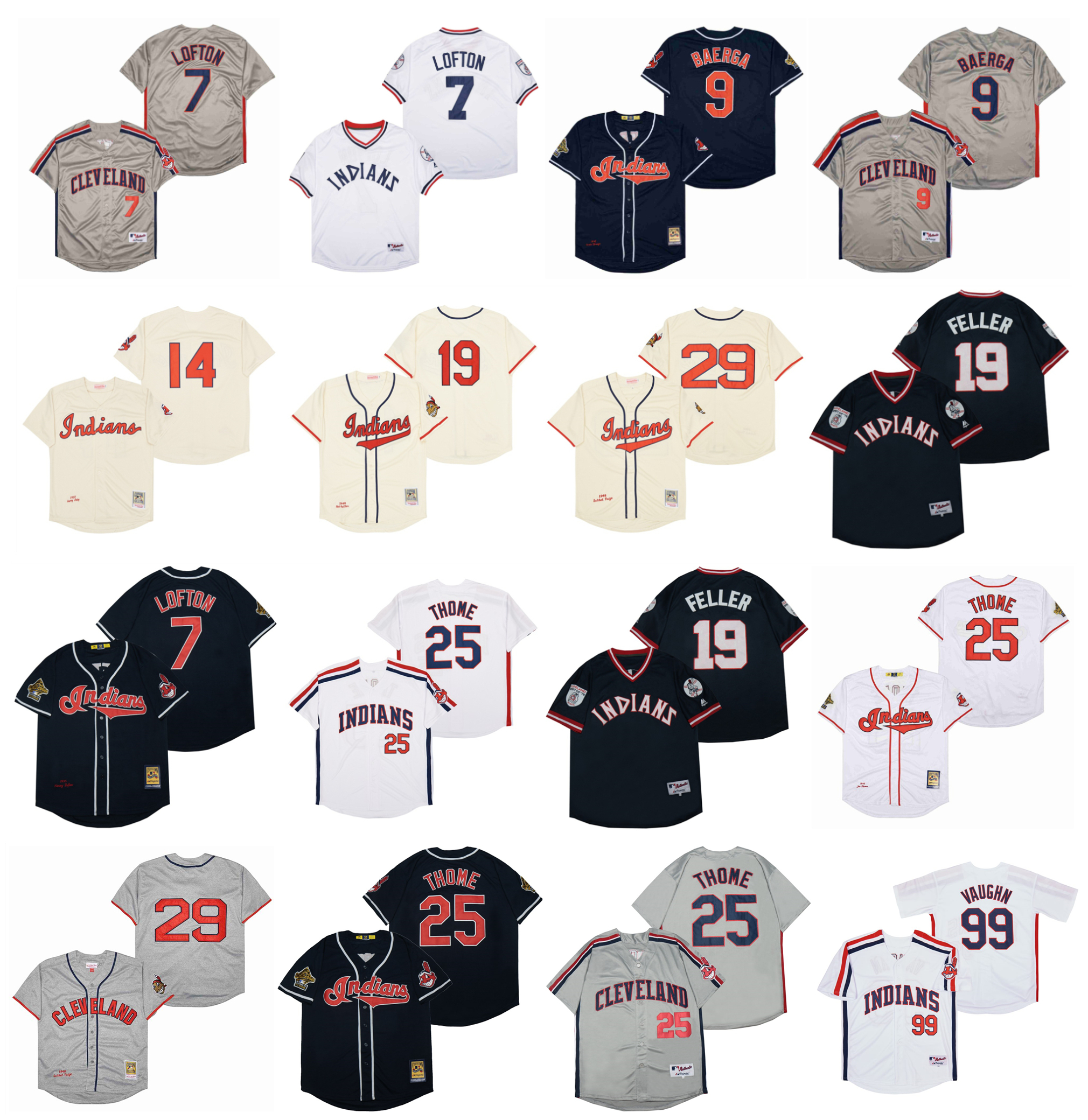 Mitchell and Ness Throwback 99 Ricky Vaughn Baseball Jersey Indians Cooperstown 7 Kenny Lofton 9 Carlos Baerga 14 Larry Doby 19 Bob Feller 25 Jim Thome 29 Satchel Paige, As pic 
Mitchell and Ness Throwback 99 Ricky Vaughn Baseball Jersey Indians Cooperstown 7 Kenny Lofton 9 Carlos Baerga 14 Larry Doby 19 Bob Feller 25 Jim Thome 29 Satchel Paige, As pic