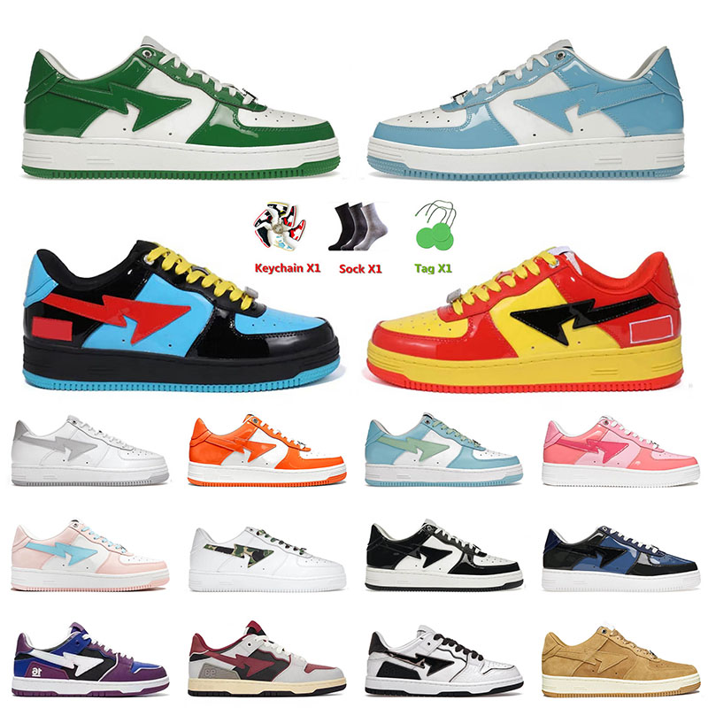 2023 Bapesta Baped Designer Casual Shoes Leather Black White Blue Patent Bapesta SK8 Sta Platform Sneakers Vintage Trainers Skate Low Skateboarding 36-45, A36 paste pink
2023 Bapesta Baped Designer Casual Shoes Leather Black White Blue Patent Bapesta SK8 Sta Platform Sneakers Vintage Trainers Skate Low Skateboarding 36-45, A36 paste pink
