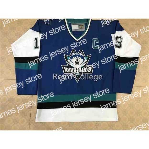 College Hockey Wears Nik1 Quebec Nordiques 1995-1996 Pro Wolf 19 Joe Sakic 21 PETER FORSBERG White bule Hockey Jersey Stitched Customized Any Name And Number
College Hockey Wears Nik1 Quebec Nordiques 1995-1996 Pro Wolf 19 Joe Sakic 21 PETER FORSBERG White bule Hockey Jersey Stitched Customized Any Name And Number