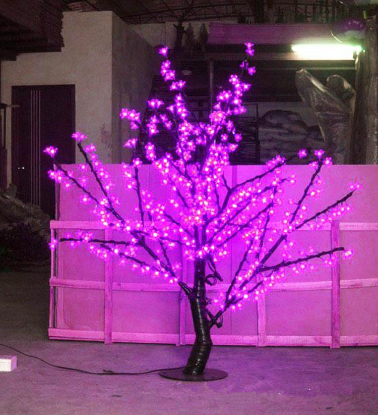 Outdoor LED Artificial Cherry Blossom Tree Light Christmas tree lamp 480pcs LED Bulbs 1.5m Height 110/220VAC garden decor