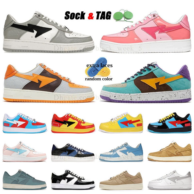 Bapestas Baped Men Casual Shoes Sneaker Women Japan BapeStars SK8 Stas Camo Grey Black White Green Red Orange Camouflage Trainer Sports Sneakers Bapex Platform Shoe, 13
Bapestas Baped Men Casual Shoes Sneaker Women Japan BapeStars SK8 Stas Camo Grey Black White Green Red Orange Camouflage Trainer Sports Sneakers Bapex Platform Shoe, 13