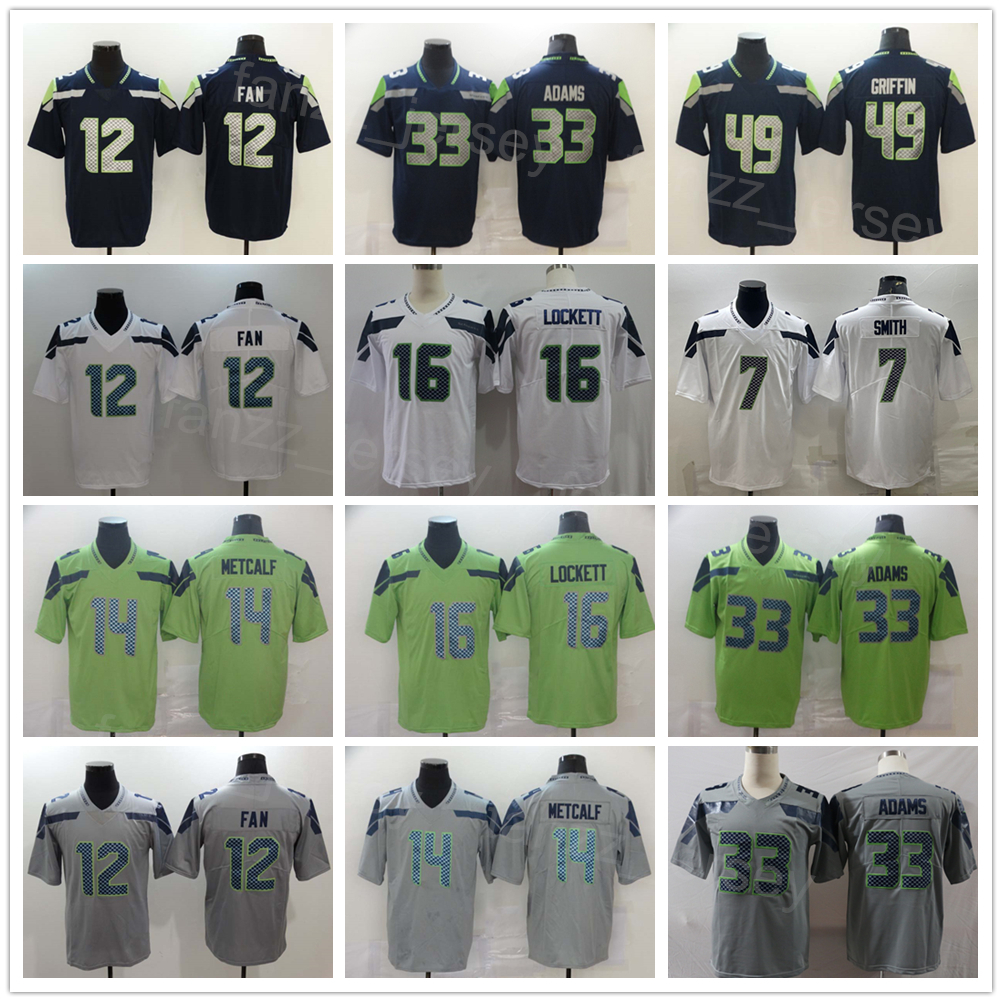 Men Football 33 Jamal Adams Jersey 14 DK Metcalf 16 Tyler Lockett 7 Geno Smith 12 12th Fan 49 Shaquem Griffin All Stitching Team Color Navy Blue White Green Grey Sport
Men Football 33 Jamal Adams Jersey 14 DK Metcalf 16 Tyler Lockett 7 Geno Smith 12 12th Fan 49 Shaquem Griffin All Stitching Team Color Navy Blue White Green Grey Sport