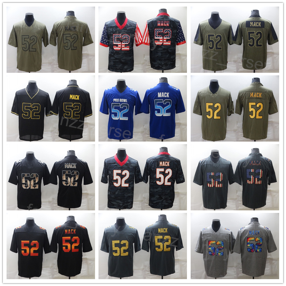 Men Football 52 Khalil Mack Jerseys Olive Salute To Service Rainbow Leopard Grain Hyphenation Goddess Shadow Flag Hemp Grey Drift Smoke Vapor Color Rush Stitched, Army green
Men Football 52 Khalil Mack Jerseys Olive Salute To Service Rainbow Leopard Grain Hyphenation Goddess Shadow Flag Hemp Grey Drift Smoke Vapor Color Rush Stitched, Army green