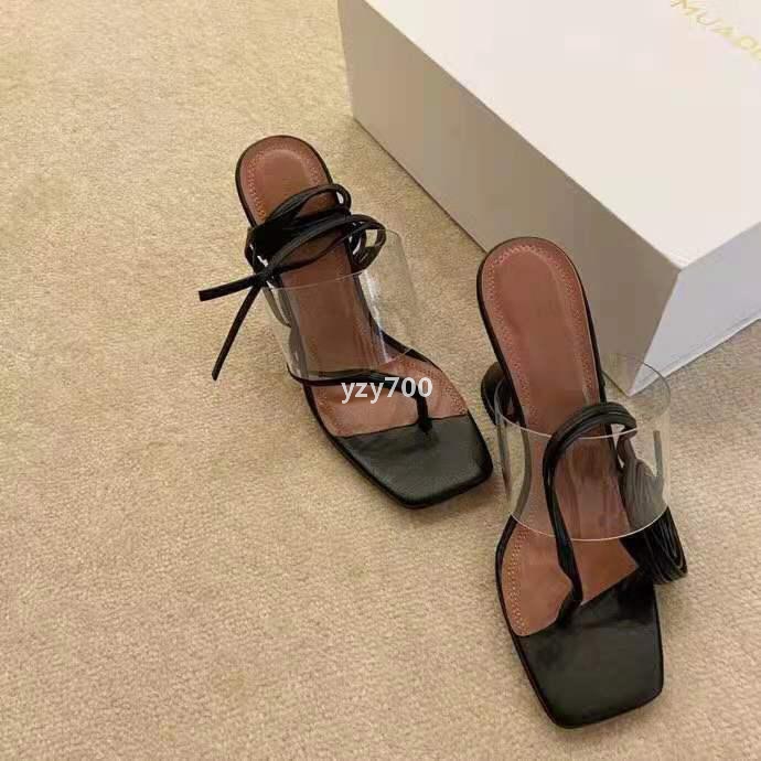 MUADDI Sandals AMINA Season Shoes Zula Pvc Leather 95mm Flared Heels Clear Strap Black Real Pos pno, As pic
MUADDI Sandals AMINA Season Shoes Zula Pvc Leather 95mm Flared Heels Clear Strap Black Real Pos pno, As pic