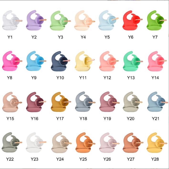 Baby Utensils Feeding Set Food Grade Silicone Bibs Toddler Plate Non-silp Suction Bowl Kids Feeding Tableware Waterproof Bib BPA Free Spoon 3pcs/set BC206
Baby Utensils Feeding Set Food Grade Silicone Bibs Toddler Plate Non-silp Suction Bowl Kids Feeding Tableware Waterproof Bib BPA Free Spoon 3pcs/set BC206