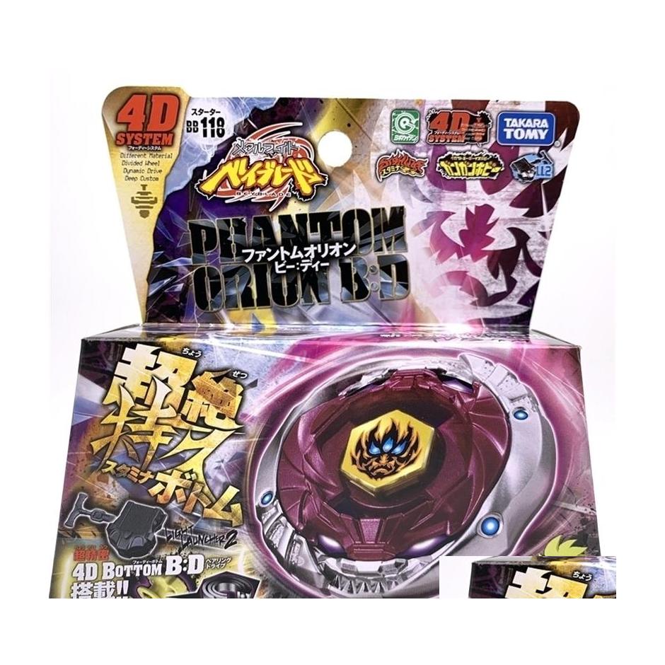 4D Beyblades Original Takara Tomy Japan Beyblade Metal Fusion Bb118 Phantom Orion Bd Launcher 201217 Drop Delivery Toys Gifts Classic Dhdh2
4D Beyblades Original Takara Tomy Japan Beyblade Metal Fusion Bb118 Phantom Orion Bd Launcher 201217 Drop Delivery Toys Gifts Classic Dhdh2