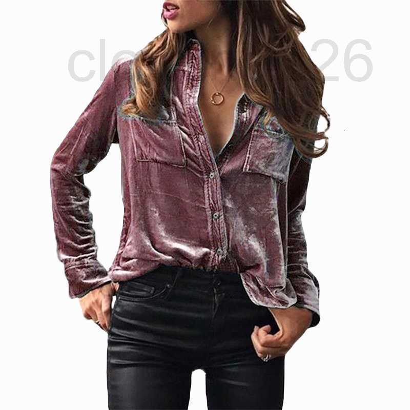 Women' Blouses & Shirts designer Spring and Autumn Pocket Top Solid Temperament Long Sleeve Single breasted Women DD2X, Purple
Women' Blouses & Shirts designer Spring and Autumn Pocket Top Solid Temperament Long Sleeve Single breasted Women DD2X, Purple