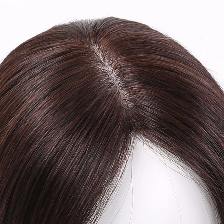 16" Premium Human hair topper silk top skin base natural scalp 6x6" volume toppers clip in Best toupee women hairs piece 15x16CM brown or bl
