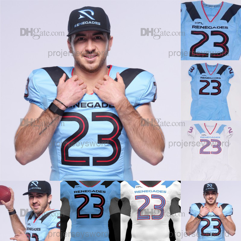 Arlington Renegades Jersey Kevin Anderson Drew Plitt Kyle Sloter Keith Ford Adrian Killins De'Veon Smith Sean Modster Tyler Vaughns Nate Becker XFL Football Jersey, Blue
Arlington Renegades Jersey Kevin Anderson Drew Plitt Kyle Sloter Keith Ford Adrian Killins De'Veon Smith Sean Modster Tyler Vaughns Nate Becker XFL Football Jersey, Blue