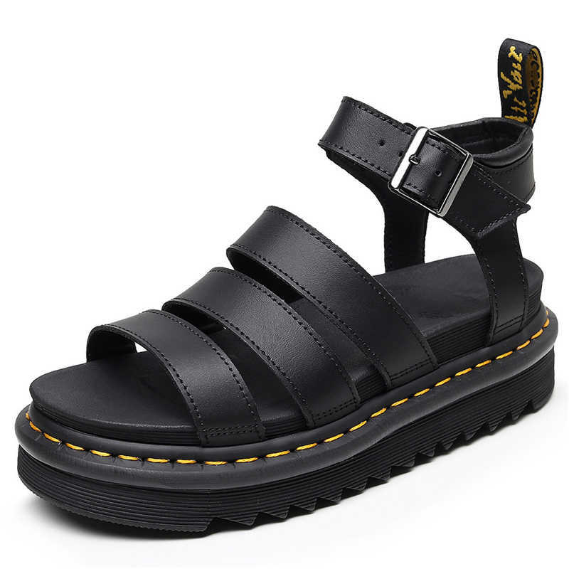 Sandals Fashion Chunky Sandals Platform Open Toe Ankle Strap Buckle Lady Roman Shoes High Quality Women Beach Shoes T221209