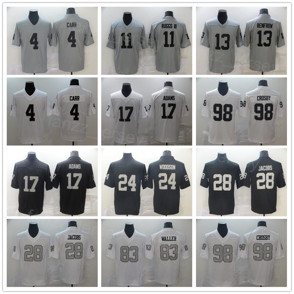 Men Football 83 Darren Waller Jerseys 98 Maxx Crosby 17 Davante Adams 24 Johnathan Abram 24 Charles Woodson 28 Josh Jacobs 4 Derek Carr 13 Hunter Renfrow 11 Henry Ruggs, White
Men Football 83 Darren Waller Jerseys 98 Maxx Crosby 17 Davante Adams 24 Johnathan Abram 24 Charles Woodson 28 Josh Jacobs 4 Derek Carr 13 Hunter Renfrow 11 Henry Ruggs, White