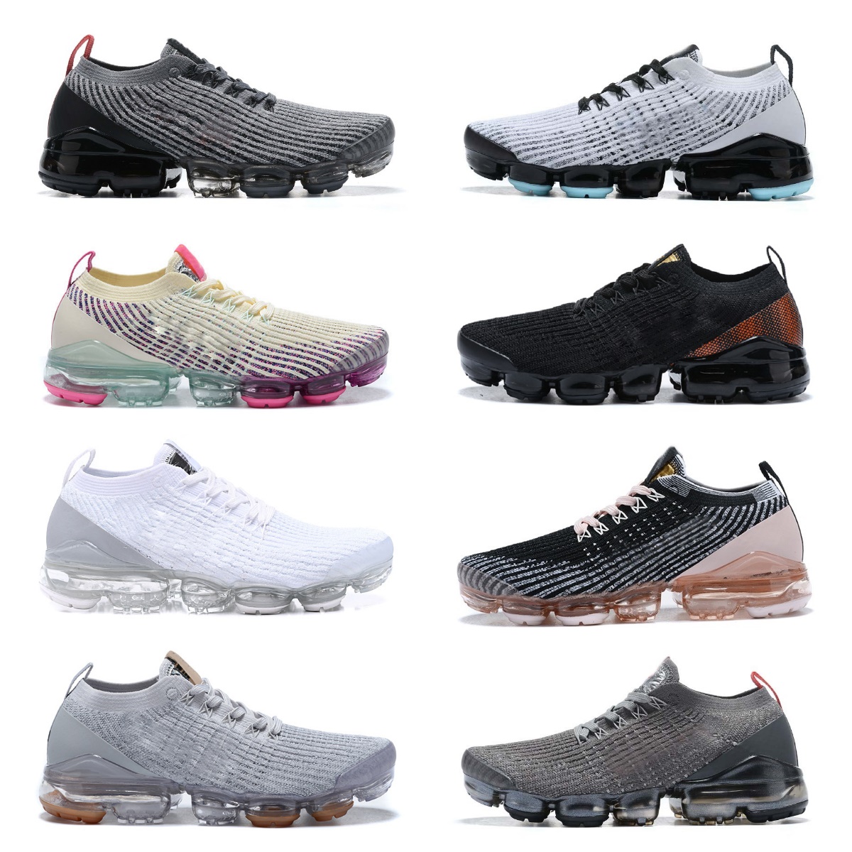 Vapores Fly Knit Running Shoes Zebra Airs 3.0 Mens Women Triple Black Aurora Oreo White Pure Platinum Barely Rose Particle Grey South Beach Midnight Purple Sneakers, Bubble package bag
Vapores Fly Knit Running Shoes Zebra Airs 3.0 Mens Women Triple Black Aurora Oreo White Pure Platinum Barely Rose Particle Grey South Beach Midnight Purple Sneakers, Bubble package bag