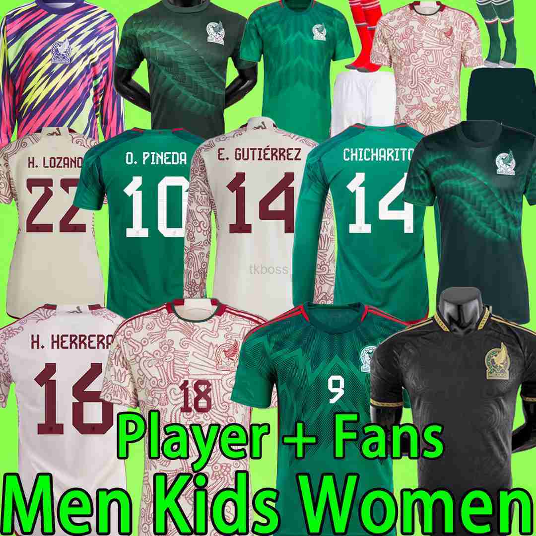 Fans Tops Tees XXXL 4XL Mexico soccer jerseys goalkeeper long sleeve player version 22 23 CHICHARITO G.DOS SANTOS Camisetas de 2023 KIDS KIT, 2022 with patch
Fans Tops Tees XXXL 4XL Mexico soccer jerseys goalkeeper long sleeve player version 22 23 CHICHARITO G.DOS SANTOS Camisetas de 2023 KIDS KIT, 2022 with patch