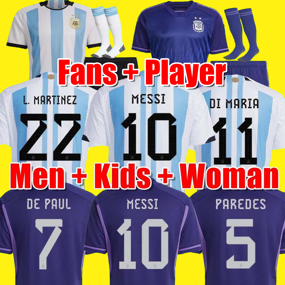 2022 Argentina soccer Jerseys Fans player version MESSIS DYBALA MARTINEZ Maradona de paul DI MARIA wOrLd cUp football shirt 22 23 Men women Kids sets uniform, 2022 away men
2022 Argentina soccer Jerseys Fans player version MESSIS DYBALA MARTINEZ Maradona de paul DI MARIA wOrLd cUp football shirt 22 23 Men women Kids sets uniform, 2022 away men