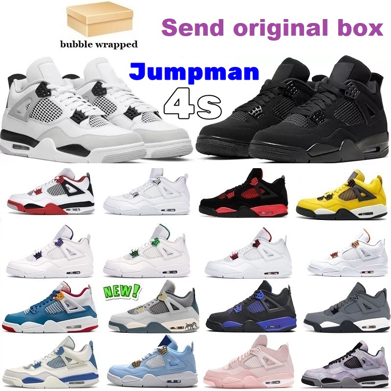 With Box Jorden 4 basketball shoes Jumpman 4s mens women University Blue black cat White cement Fire Red Cool Grey Motorsports sport sneaker trainer, 30
With Box Jorden 4 basketball shoes Jumpman 4s mens women University Blue black cat White cement Fire Red Cool Grey Motorsports sport sneaker trainer, 30