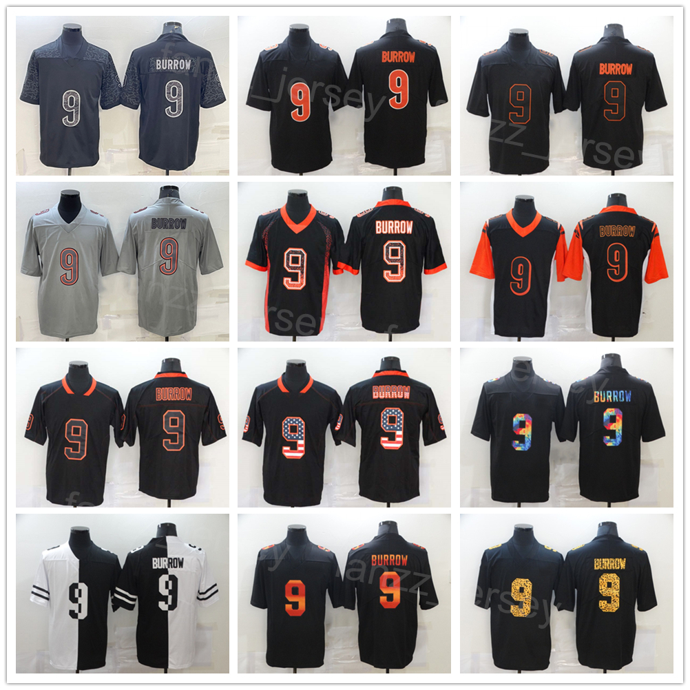 Men Football 9 Joe Burrow Jersey Rainbow Leopard Grain Hyphenation Goddess Shadow Flag Hemp Grey Drift Smoke Vapor Color Rush Army Green Salute To Service Stitched, Black
Men Football 9 Joe Burrow Jersey Rainbow Leopard Grain Hyphenation Goddess Shadow Flag Hemp Grey Drift Smoke Vapor Color Rush Army Green Salute To Service Stitched, Black