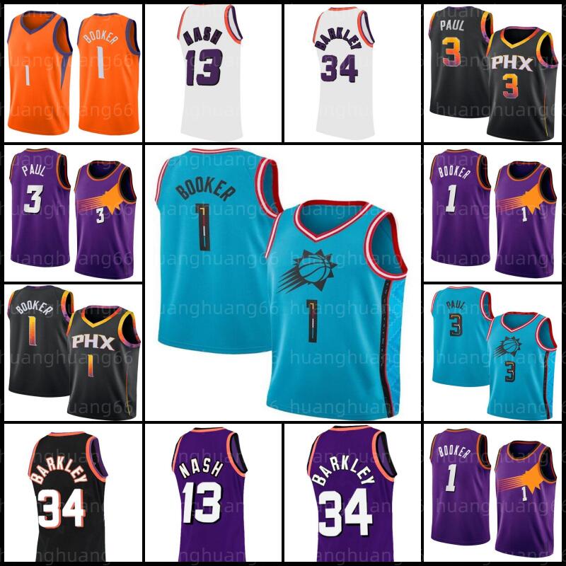 1 3 Devin Booker Chris Paul Basketball DeAndre Ayton Jerseys Phoenixs Jersey Sun Steve 13 Nash Jersey Charles 34 Barkley, Choose number men jersey
1 3 Devin Booker Chris Paul Basketball DeAndre Ayton Jerseys Phoenixs Jersey Sun Steve 13 Nash Jersey Charles 34 Barkley, Choose number men jersey