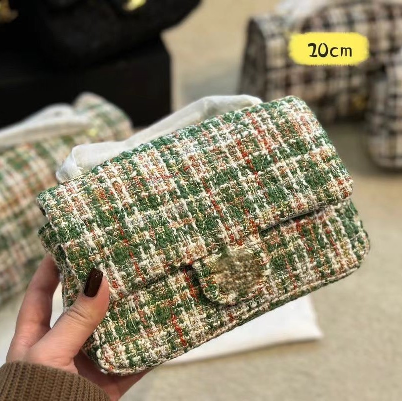 Designer Bag Handbag Fashion messenger bag Crossbody 25cm CF Woolen Cloth Quilted Classic Shoulder Sling Handbags Woman CC Bags
Designer Bag Handbag Fashion messenger bag Crossbody 25cm CF Woolen Cloth Quilted Classic Shoulder Sling Handbags Woman CC Bags