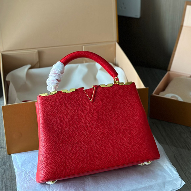 Women Luxury handbags Designer Bags Lady Leather LVS Capucines Handbag Womens Purse Tote Crossbody Bags Purses Totes Shoulder Bag, Red
Women Luxury handbags Designer Bags Lady Leather LVS Capucines Handbag Womens Purse Tote Crossbody Bags Purses Totes Shoulder Bag, Red