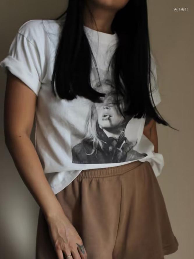 Women's T Shirts Smoking Pattern Print T-shirts Women Summer Fashion Short Sleeves Tees Tops Streetwear O-neck Casual Top 2023, White
Women's T Shirts Smoking Pattern Print T-shirts Women Summer Fashion Short Sleeves Tees Tops Streetwear O-neck Casual Top 2023, White