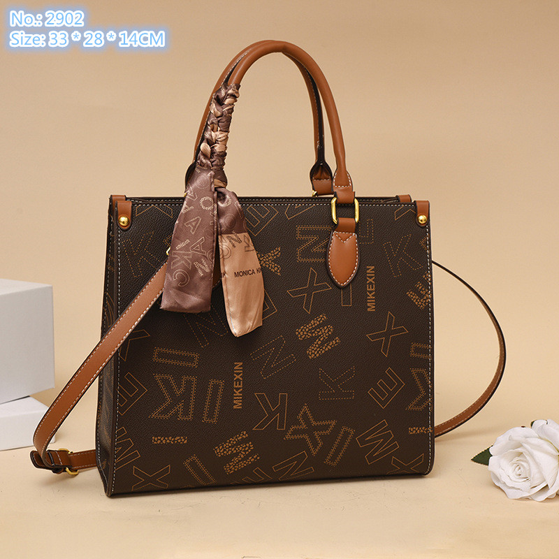Wholesale factory ladies shoulder bag 2 color simple large-capacity printed handbag elegant atmosphere ribbon tote bag multifunctional leather backpack, Coffee-2902#
Wholesale factory ladies shoulder bag 2 color simple large-capacity printed handbag elegant atmosphere ribbon tote bag multifunctional leather backpack, Coffee-2902#