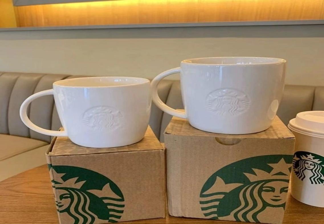 12OZ16OZ Starbucks Special Ceramic Cup Classic White Ocean Goddess Embossed LOGO Coffee Couple Cup Good Gift Product3368882
12OZ16OZ Starbucks Special Ceramic Cup Classic White Ocean Goddess Embossed LOGO Coffee Couple Cup Good Gift Product3368882