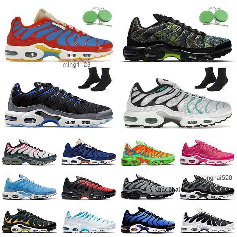 2025 Casual Tn Plus Tns Professional Runners Running Shoes Hyper Jade Triple White Midnight Navy Black Volt Sports Oreo Bred Original OG Sneakers Men
