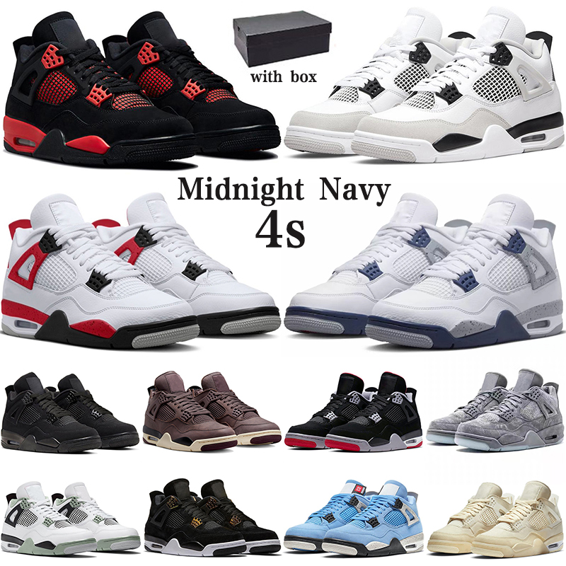 With Box 4 4s Basketball Shoes Military Black Cats Midnight Navy University Blue Bred Sail White Oreo Cactus Jack Mens Trainers Outdoor Women Sports Sneakers, 4s red thunder
With Box 4 4s Basketball Shoes Military Black Cats Midnight Navy University Blue Bred Sail White Oreo Cactus Jack Mens Trainers Outdoor Women Sports Sneakers, 4s red thunder