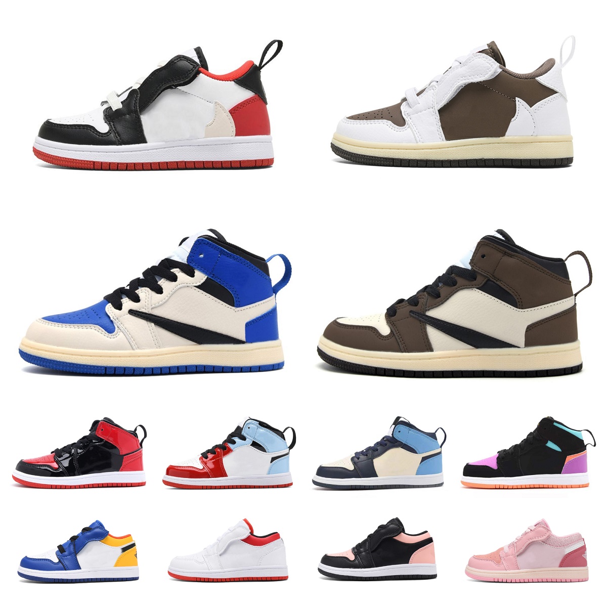 Jumpman Kids 1 Low Basketball Shoes Kid Candy Mid OG Infant Dark Mocha Baby Shoes 1s Pine Green Game Royal Scotts Obsidian Chicago Bred, R012
Jumpman Kids 1 Low Basketball Shoes Kid Candy Mid OG Infant Dark Mocha Baby Shoes 1s Pine Green Game Royal Scotts Obsidian Chicago Bred, R012