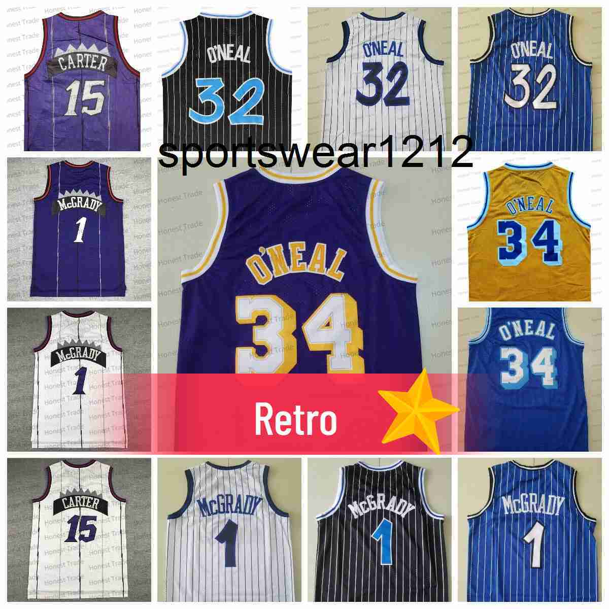 Retro 15 Vince Carter Basketball Jersey McGrady Blue White Mcgrday 32 Shaq O 34 Neal Vintage Mens Jerseys Stitched, Men jersey
Retro 15 Vince Carter Basketball Jersey McGrady Blue White Mcgrday 32 Shaq O 34 Neal Vintage Mens Jerseys Stitched, Men jersey