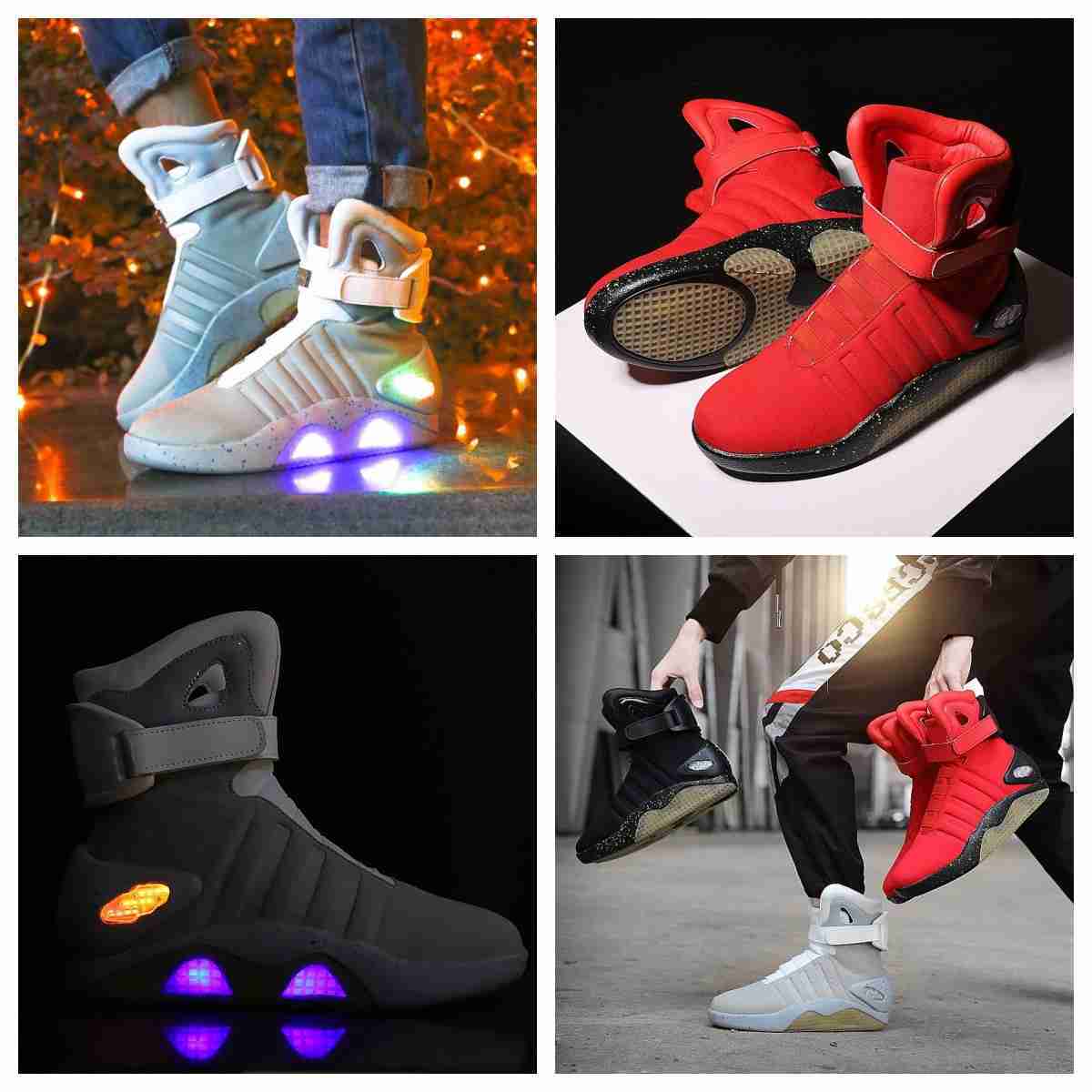 Boots 1989 Light Up Sneakers LED mag shoes For Men air Shoes USB Recharging Back To The Future street 35-44, Red
Boots 1989 Light Up Sneakers LED mag shoes For Men air Shoes USB Recharging Back To The Future street 35-44, Red